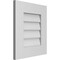 Ekena Millwork Vertical Surface Mount PVC Gable Vent: Non-Functional, w/ 3-1/2"W x 1"P Standard Frame, 16"W x 18"H GVPVE16X1801SN - alternate 2
